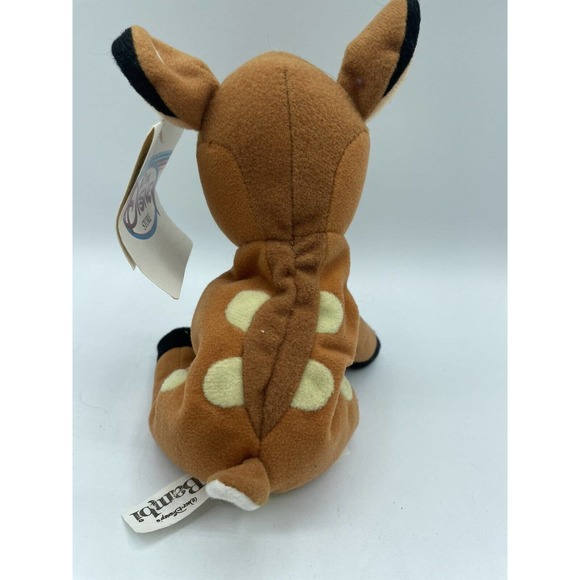 Bambi Disney Store Mini Bean Bag Plush New With Tags 8" Beanie Stuffed Vintage - Picture 3 of 5